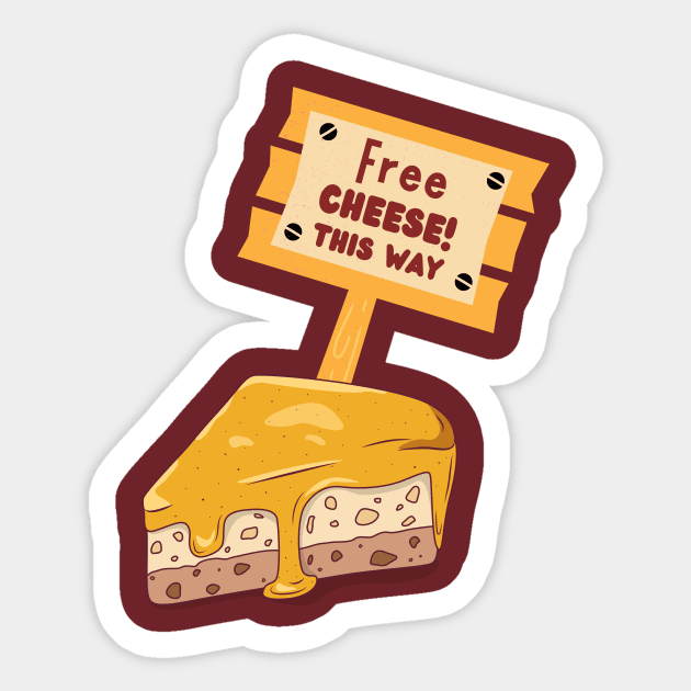 Free Cheese This Way Sticker by NICHE&NICHE